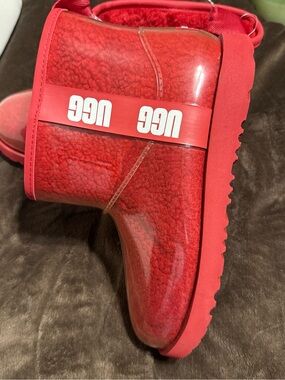 UGG Vibrant Red Shearling Lined Boot